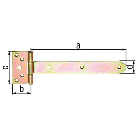 Werfgehänge, 292,5/45x90mm galv. verzinkt 310714 NEU