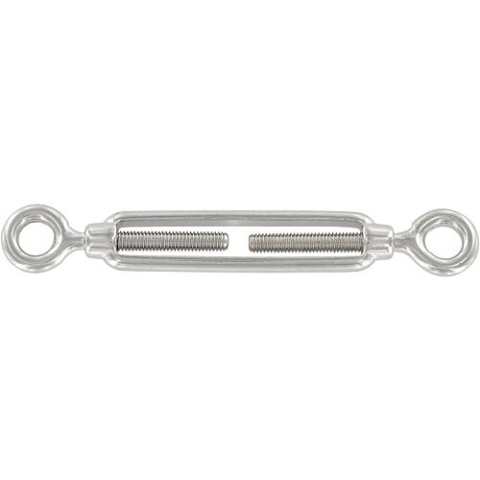 Turnbuckle stainless steel A4 with 2 eyes, M12 90724A12 NEW