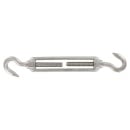 Turnbuckle stainless steel A4 with 2 hooks, M12 90724B12 NEW