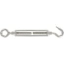 Turnbuckle stainless steel A4 with eyes and hook, M6...