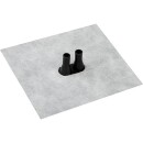 Dubbele pijpkraag DD3 2 x 8-12 mm fleece butyl lijmkraag...