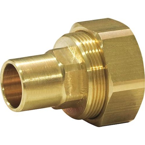 Quick Fix Pro - Raccord à vis DN20 x 18mm spigot, raccord à bouchon, laiton NOUVEAU