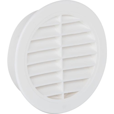 Rejilla de ventilación UPMANN redonda con alambre de mosca, plástico 150 mm, blanco 66615 NUEVO