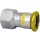 Eurotubi stainless steel press fitting gas transition piece, 22 x 3/4 (i/IG) M contour NEW