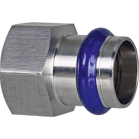 Edelstahl Pressfitting V-Kontur Übergangsmuffe mit IG 18mm x DN 15 (1/2"") S80PDVI-LBP NEU