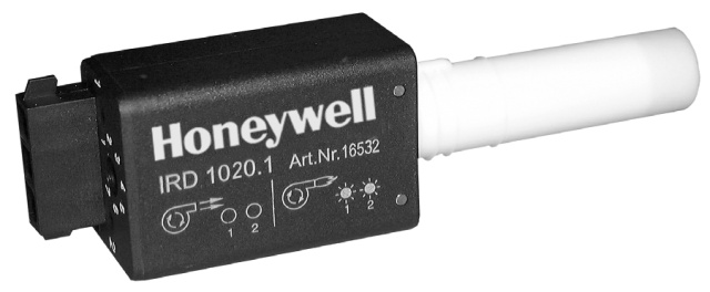 Honeywell Resideo 16552U Détecteur de scintillement infrarouge Satronic IRD 1020.1 D AX. BLEU SUR NOUVEAU