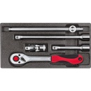 Gedore red socket spanner set GEDORE red 5-piece...