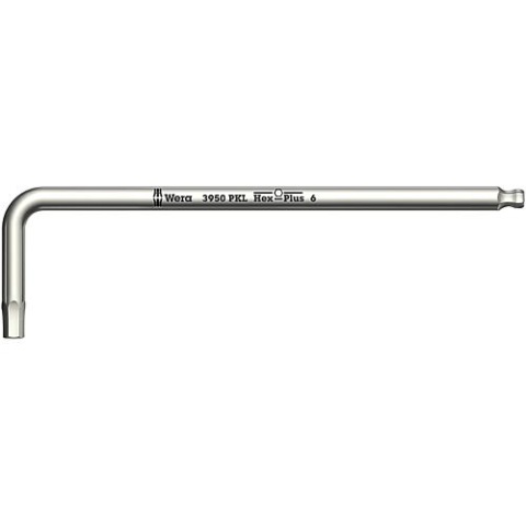 Clé mâle coudée WERA inox 6 pans à tête sphérique, 5,0x154mm NEUF