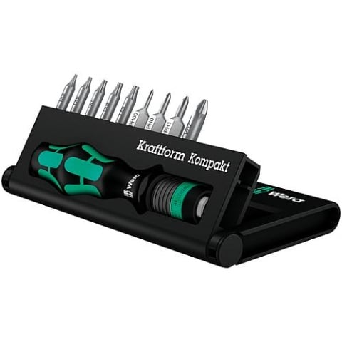 Wera Bit Screwdriver Set WERA Kraftform Kompakt 12, 10 pieces NEW