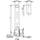 alre termopozo Alre THK-2-100x17 latón niquelado,...