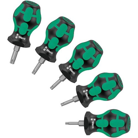 Wera Schroevendraaierset Stubby WERA 5-delig, Kraftform Plus, TORX NIEUW