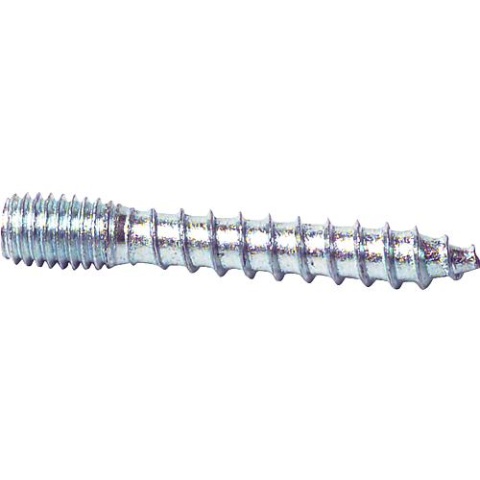 Hanger bolt M10 x 50mm PU 100 pieces galvanized steel NEW