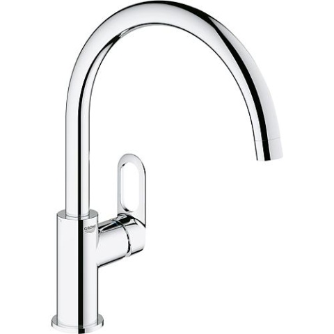 GROHE Spültischmischer Grohe BauFlow Schwenkauslauf Ausladung 223 mm chrom NEU