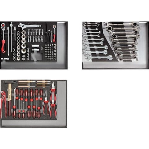 Gedore red Jeu doutils GEDORE red 129 pièces en modules de mousse NOUVELLE