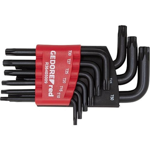 Gedore red Hex key L-wrench set GEDORE red 9 pieces, short Torx NEW