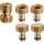 Geka plus set base acqua potabile 1/2", 2x tubo flessibile 1/2", rubinetto 3/4" NUOVO