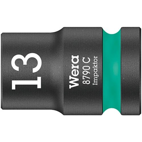 Punta destornillador WERA 1/2", hexagonal, corta, SW 13.0 longitud 38mm NUEVO