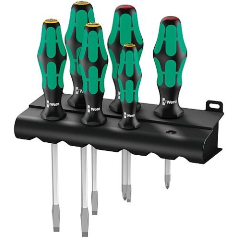 Wera Schraubendreherset WERA 6-teilig Kraftform Plus - Serie 300 Sechskant,Schlitz und Phillips NEU