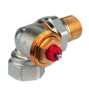 Thermostatic valve body FX, nickel-plated brass, angle...