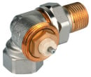 Thermostatic valve body SX, nickel-plated brass, angle...