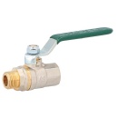 EFFEBI brass ball valve ASTER AG/IG 3/4" DVGW-certified with green steel lever NEW