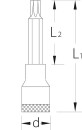 GEDORE screwdriver bit socket GEDORE 3/8" internal Torx®, T40 length 94mm NEW