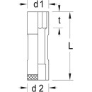 Douille GEDORE 1/2" 6 pans, métrique, SW 11,0mm Longueur 77mm NEUF