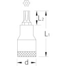 GEDORE punta destornillador GEDORE 1/2" Torx® interior c. Agujero, T30 Longitud 55mm NUEVO