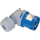 Enchufe angular PCE CEE 16A, 230V Twist TT, IP44, sin...