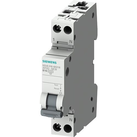 Wyłącznik przeciwpożarowy Siemens AFDD+LS C6, 2-biegunowy, 230V, 1HP 5SV6016-7KK06 NOWOŚĆ