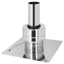 SKOBERNE CondensBlue chimney shaft cover, stainless steel...