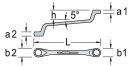 Clé polygonale double GEDORE SW 18x19mm NOUVELLE