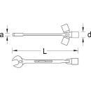 Clé à douille mobile GEDORE 10x179mm NEUF