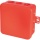 F-tronic Surface-mounted junction box 85x85x40mm, IP54, red NEW