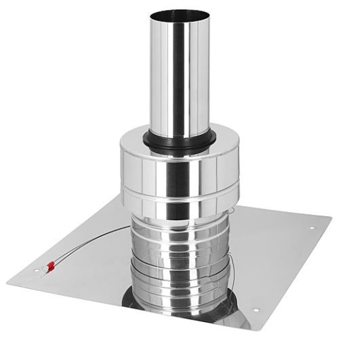 SKOBERNE CondensBlue Couvercle de conduit de cheminée, acier inoxydable DN 110 NOUVEAU