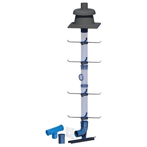 SKOBERNE CondensBlue set básico 3 ejes incl. tubo de conexión, rígido de pared simple DN 60 NUEVO