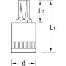 Gniazdo końcówki wkrętaka GEDORE 1/4"" Wewnątrz Torx, T8 Długość 30,5 mm NOWOŚĆ