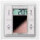 Thermokon SR06 LCD 4T BTyp1 pure white glossy without room control unit with radio temperature NEW