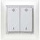 Interruttore Thermokon 4 canali luce 55x55 reinws lucido radio interruttore 4 canali luce NUOVO