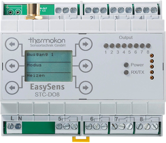 Thermokon STC-DO8 100..240 V Type dactionneur de commutation Récepteur radio - Multi-relais 100..240 V NOUVEAU