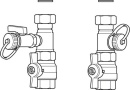 Anschluss-Set HKA 1 Zoll mit KFE Hahn und MAG Anschluss...