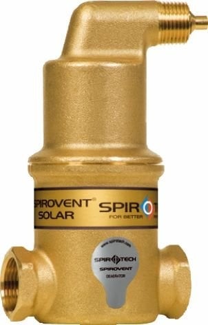 Spirotech SpiroVent Separador de Aire Solar AutoClose 3/4" IG Tipo: L-DN20-SOL-AC 7738301846 NUEVO