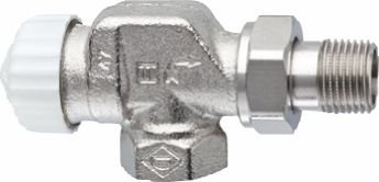 Cuerpo de válvula Heimeier, axial 3/8" V-exakt II, niquelado. 7738308433 NUEVO