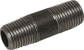 Raccord double Sanha DIN2982 noir 1/2 "x120 80697110 NOUVEAU