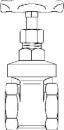 Oventrop Muffenschieber m. Handrad Rg DN15, R...