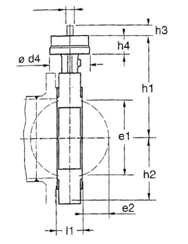 Przepustnica KSB BOAX-SF,przekladnia kolnierzowa gwintowana MA12, PN10/16 DN 65 42096725 NOWOSC