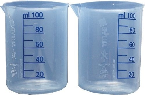 Buderus set measuring beaker pp 100 ml - 2 pieces 7738336137 NEW