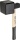 PICARD Paving hammer PICARD, 2500g, 100x95mm rubber block ash handle NEW