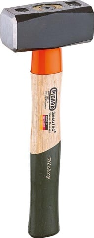 PICARD Sledgehammer 1000g, con funda protectora para el mango, con mango de madera de nogal NUEVO