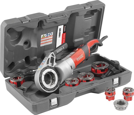 Set di maschiatura elettrica RIDGID 600-I, da DN15 (1/2") a DN32 (1 1/4") 230V in valigetta NUOVO